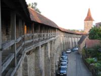 Stadsmuren i Rothenburg ob der Tauberer