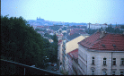 [Prag: Utsikt mot centrum och Pragborgen]