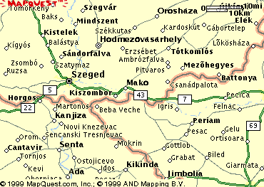 [Karta: Szeged - Mako]